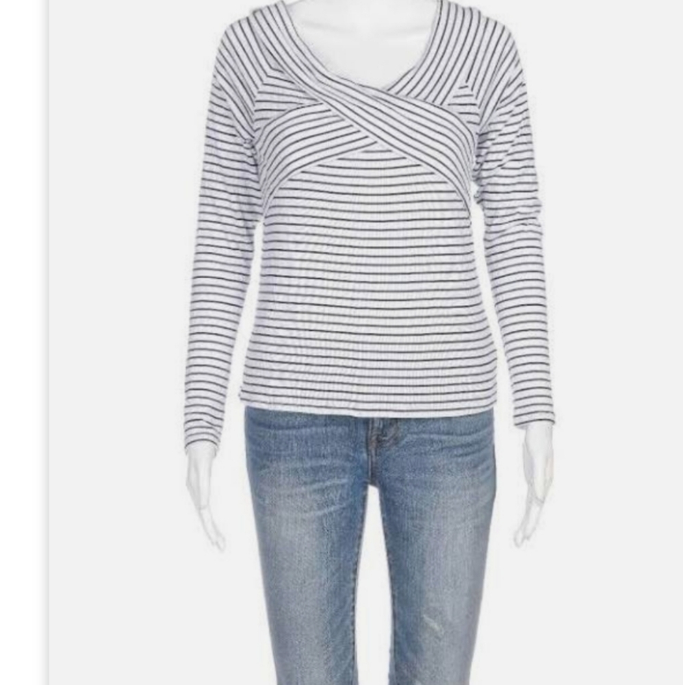 Chelsea Sky Stripe Crisscross Top NWT
